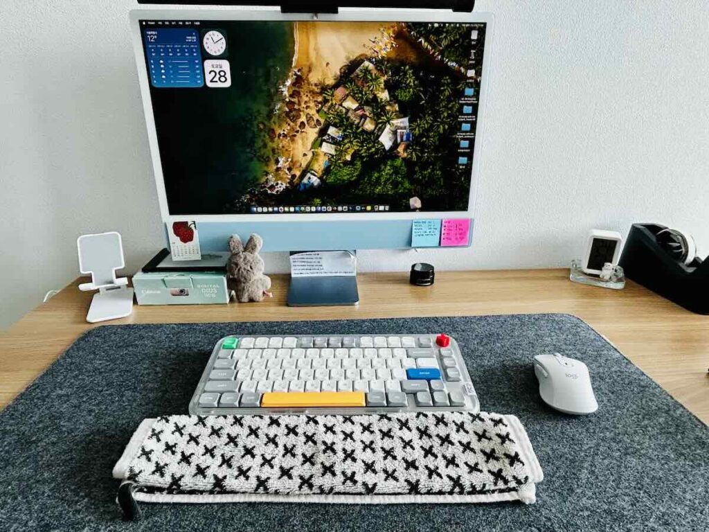 누피 킥75 키보드 내돈내산 후기 - M1 아이맥과 누피 킥 75