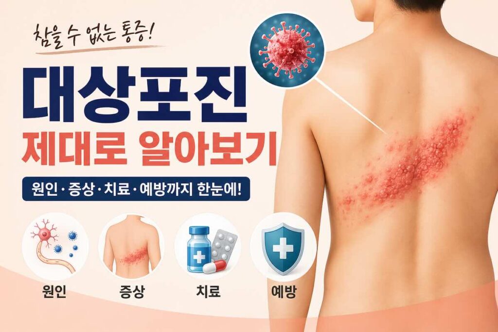 대상포진 증상과 치료 골든타임 | 어느 병원 가야할까?